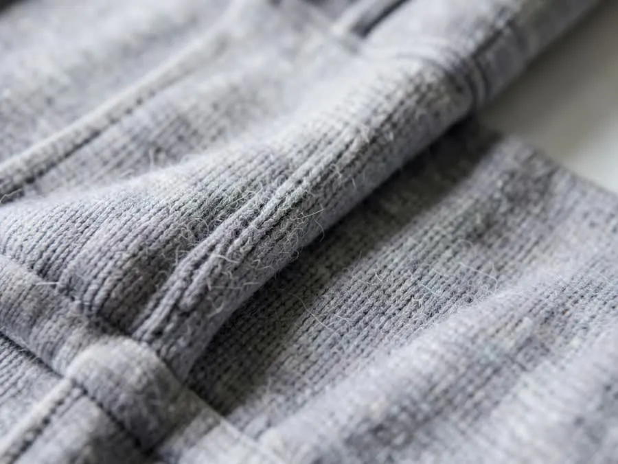 Close-up of fleece hoodie fabric available for team uniforms in Jordan